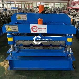 Wholesale 3kw Villa Plc Control 800mm Glazed Metal Roof Tile Making Machine from china suppliers