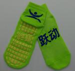 Elastane Room Non Slip Socks , Jump Around Trampoline Grips Socks , Polyester
