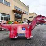 Kiddie Dinosaur Electric Scooter Remote Control Realistic Dinosaur Animatronic