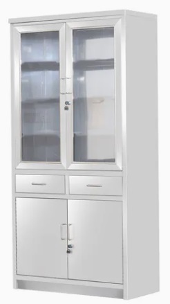 Lockable Medical Supply Cabinet Apparatus Storage Cupboard For Medicine