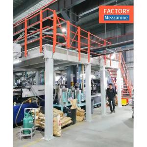 Wholesale Warehouse Storage Rack Mezzanine Floor Kits with Stairs Customized Depth Steel Solution from china suppliers