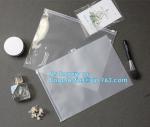 plastic zipper bag with hang holes & slider, Slider Zipper PVC Pouch Clear Vinyl