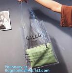 Custom Logo Fashion Waterproof Vinyl PVC Shopping Bag, Custom PVC transparent