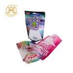 180 Microns Snack Packaging Bags Custom Plastic Stand Up Pouch For Fudge Candy
