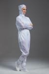 Food Processing Garment Resuable yellow hooded coverall white durable in food