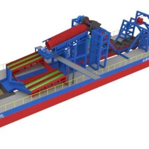Wholesale 100m3/h Capacity Chain Bucket Dredger For Gold Mining from china suppliers
