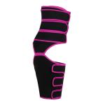 Pink 3 Straps Tummy And Thigh Trimmer Velcro Neoprene Thigh Shaper