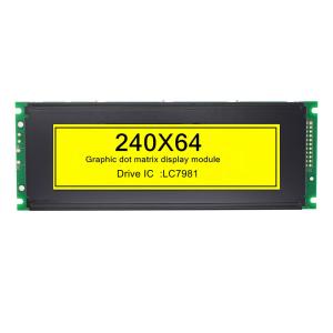 China 5.4 Inch Graphic Lcd Module Stn YG 240×64 Dots Monochrome Lcd Display on sale