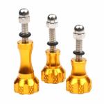 Aluminum 1 Long And 2 Short Thumb Knob Bolt Nut Screw For GoPro Hero 4 3+ Xiaomi