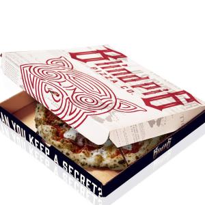 Wholesale Customized Reusable Pizza Box Round Folding Small 6 8 9 Inch Takeaway Kraft Carton Packaging from china suppliers