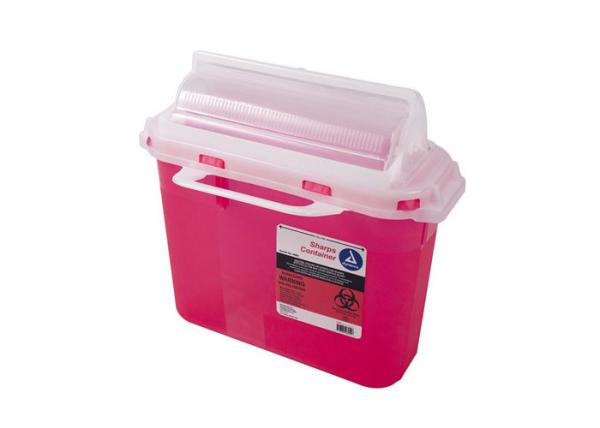 Quality 5.4 Quart Sharps Container, Sharps box, Rotor Lid, Wall mounted-WinneCare for sale