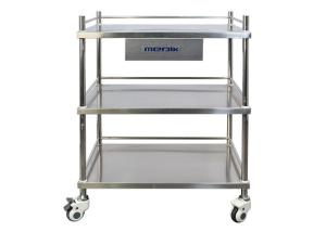 Wholesale Stainless Steel Surgical Instrument Trolley Three Shelves One Drawer from china suppliers