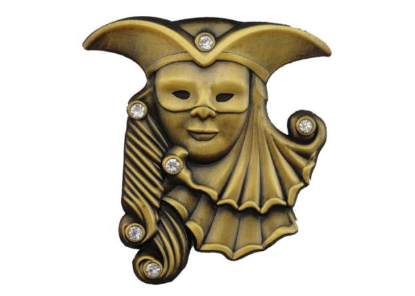 High Quality Promotional Zinc Alloy Metal 3D Lapel Pin, Custom Rhinestone