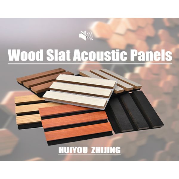Eco Friendly Materials Wood Slat Acoustic Panel With Flame Retardant Coating