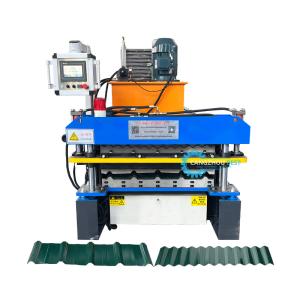 Wholesale Delta Inverter Customized Width Double Layer Forming Machine For 0.25-0.6mm from china suppliers
