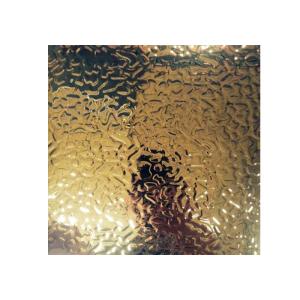 Wholesale 304 316L Water Ripple Stainless Steel Sheet 0.15mm Rose Gold Color Decorative Alloy Plate from china suppliers