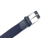 Custom Logo Women Braided Fabric 3.3cm Elastic Woven Stretch Jeans Belts