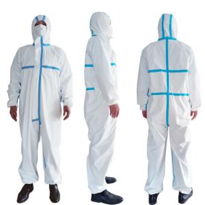 Wholesale Good Tensile Resistance Disposable Protective Coveralls Disposable Chemical Suit from china suppliers