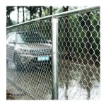 Galvanized PVC Coated Diamond Fence Black Chainlink Fencing Perfect for Your