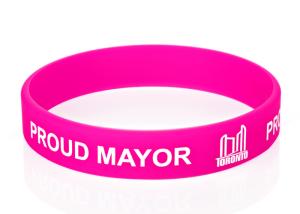 Wholesale Text Silk Screen Imprinted Promotional Custom Silicone Rubber Wristbands from china suppliers