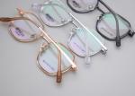 Blue Black Metal Glass Frames Light Stylish Sophisticated Comfort Eyeglasses