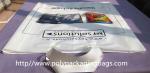 Cotton Rope Plastic Handle Bags , Quadrate Bottom Soft Loop Shopping Bags