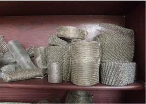 304 / 316 Knitted Stainless Steel Wire Mesh 20-700mm Width With Wire 0.01  0.009