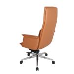 Orange Ergonomic Computer Chair High Density Leather Memory Foam Office Chair