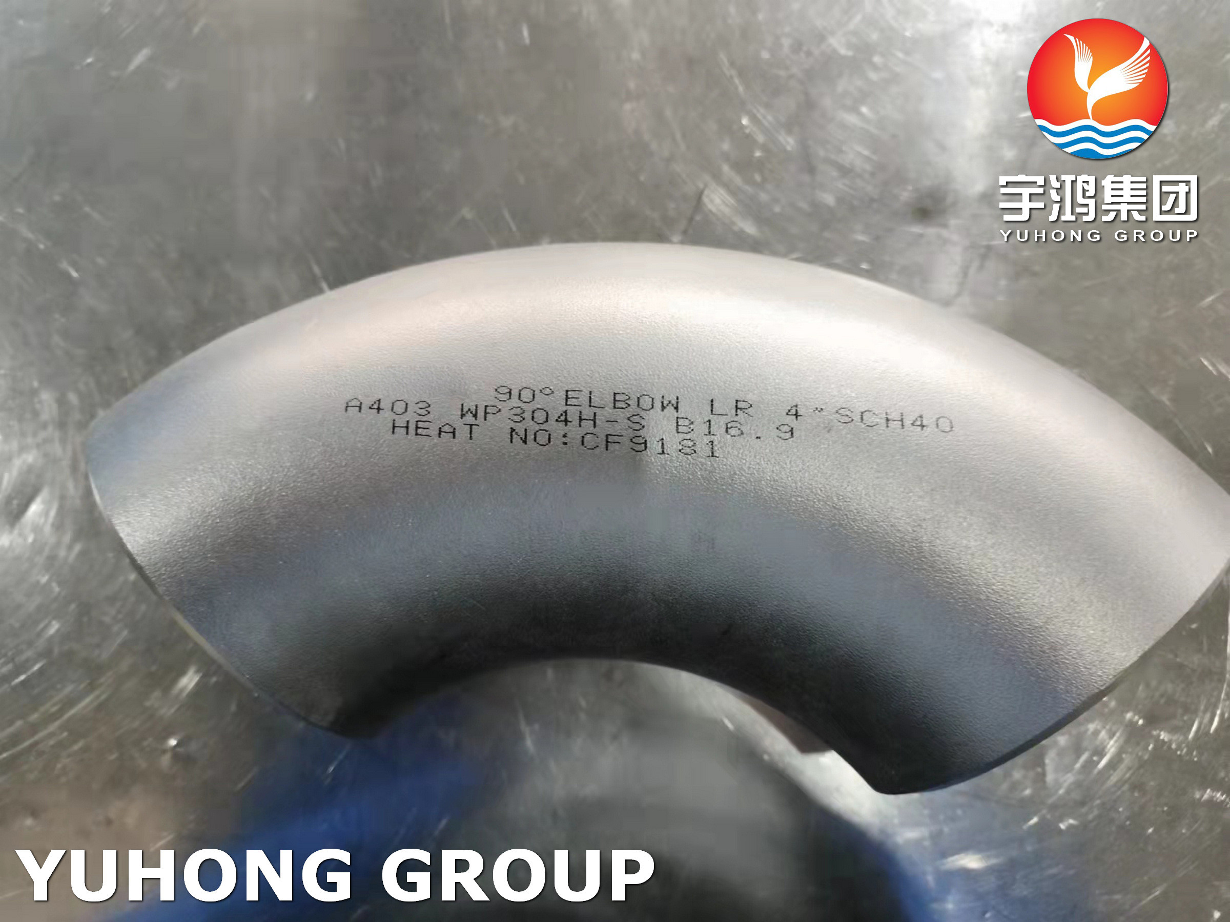 ASTM A403 WP304-S 90DEG. LR Stainless Steel Seamless Elbow Butt Weld Pipe Fitting