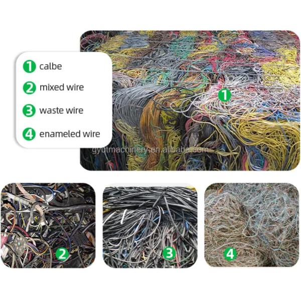 Scrap Cable Crusher Copper Wire Granulator Separator Recycling Machine Line for 2000L/H
