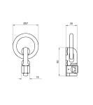 Double stud Flying Point. Zinc