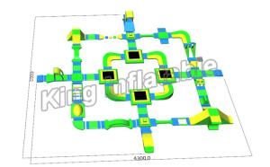 Wholesale Funny Large PVC Inflatable Amusement Park Games For Open Water Entertainment from china suppliers