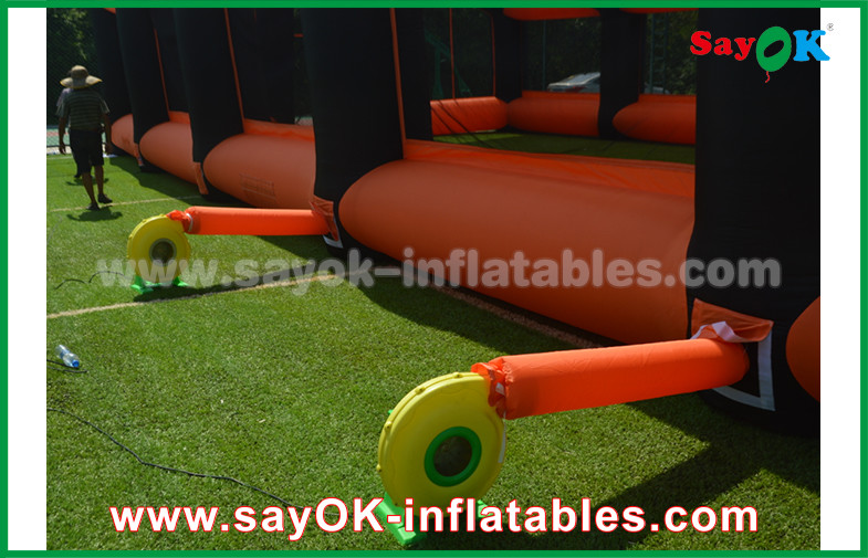 Inflatable House Tent 20m Orange And Black Oxford Cloth Inflatable Air Tent House For Outdoor Event