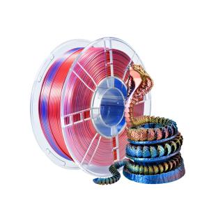 Wholesale 3D Printing Filament Silk Tri-Color Red Yellow Blue PLA Filament PRO Toughness Enhanced for Universal from china suppliers