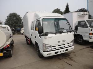 Factory sale best price ISUZU 4*2 double cabs fresh vegetable and fruits transported vehicle, ISUZU cold room truck
