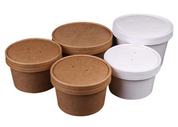Disposable Paper Bowls and Boxes for Takeaway Food Convenient and lunch box food