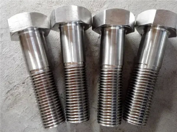 Nickel Alloy Hexagon Bolts Monel 400 UNS N04400 DIN933 Hex Head Bolt And Nut M10