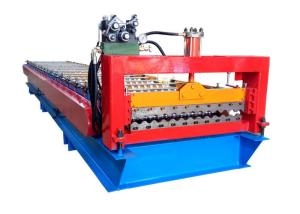 Wholesale Color Steel Roofing Sheet Corrugated Shape Roll Forming Machine With PLC Control System from china suppliers