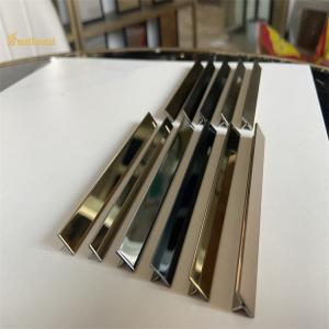 Wholesale AISI 304 Stainless Steel Tile Trim T Shape Mirror Hairline Finished from china suppliers