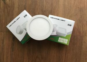 Wholesale 90mm Led Round Flat Panel Light , 6w 600lm Led Surface Panel Light 3000k from china suppliers