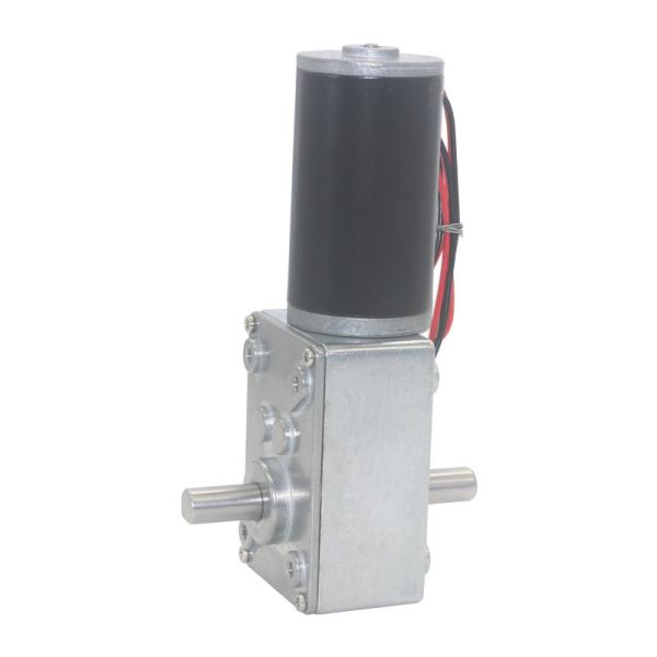 Dia 8mm D Type Dual Shaft With A5840 Square Worm Gearbox Reducer 12v Tubular Dc