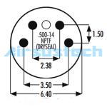 3.5 Kg Goodyear Air Spring M10 Bolt 2B9-225 Convoluted Type Air Rubber Part 578