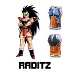 Manga Dragon Ball Raditz Custom Anime T Shirts With Printing Anti Wrinkle