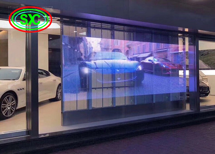 1R1G1B P10.42 4000nits Transparent Led Display Glass