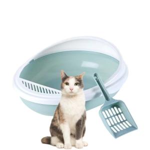 Wholesale Egg Ball Shape Semi-Enclosed Cat Litter Box Splash Proof Toilet For Pet Cat from china suppliers