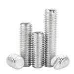 Slotted Flat Point Grub Screws DIN551 Stainless Steel Slotted Set Screw with