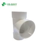 Water Drain UPVC Sewage Fittings Y-Tee Equal Tee Customization with Varnish