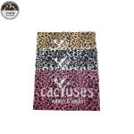 Popular Leopard Custom Embossed Leather Patches Sew On Style 22*22CM Size For