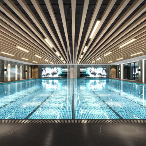 Suspended Baffle Ceiling Panel Pop Design False Drop Ceiling Aluminium Linear