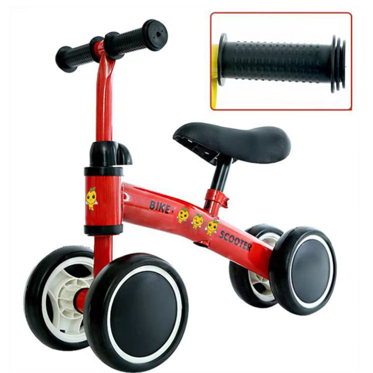 Metal Balance Bike Non Pedal Bicycle for Children's Stroller Handcart Push Age 0-3M